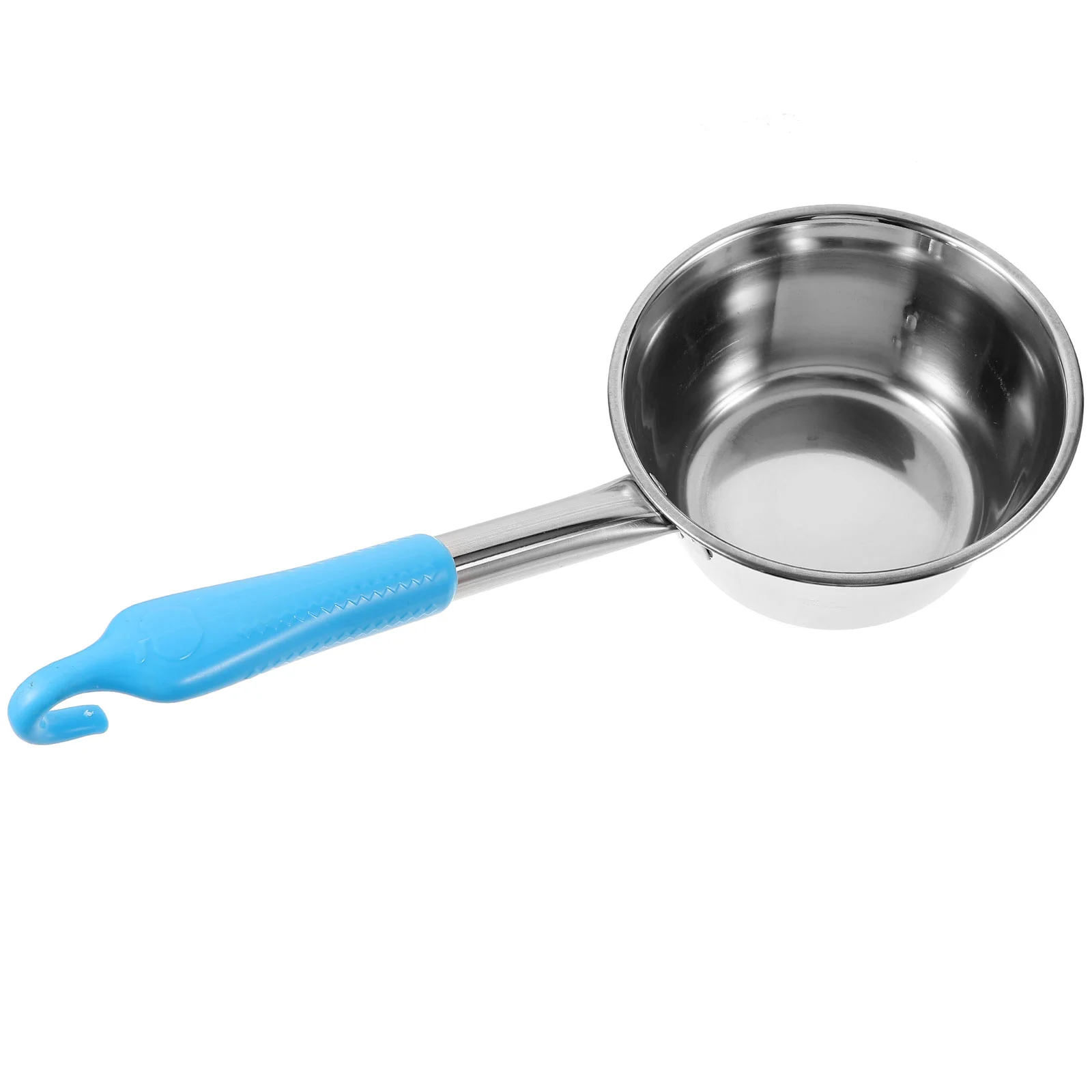 s Portable Water Ladle Spoon 14cm Stainless Steel Camping Handle Kitchen Canteen Metal Watering Scoop Outdoor BBQ