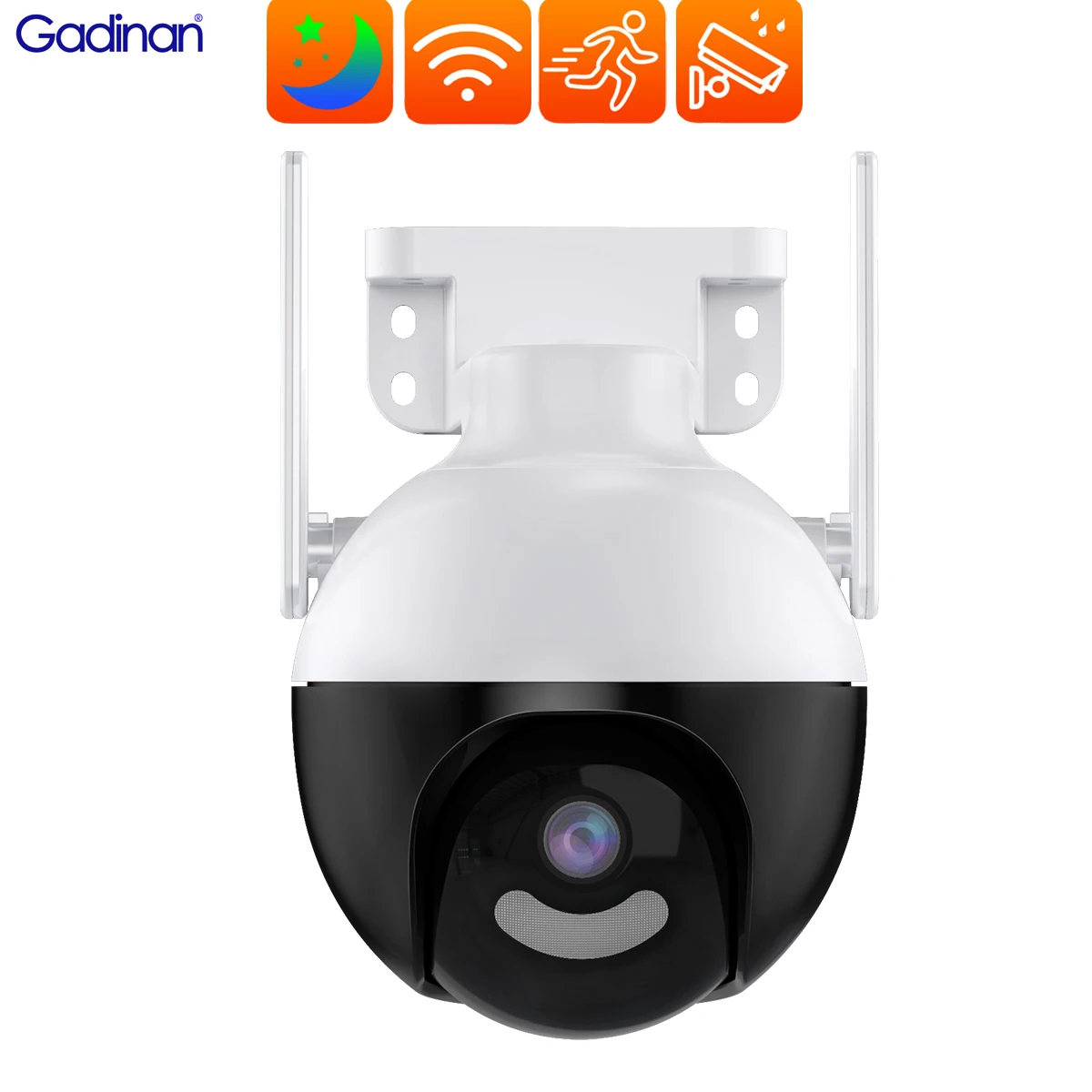 

Gadinan 8MP/4MP WiFi PTZ Camera Outdoor Color Infrared Night Vision Two-way Audio Wireless Surveillance IP Camera SD Card Slot