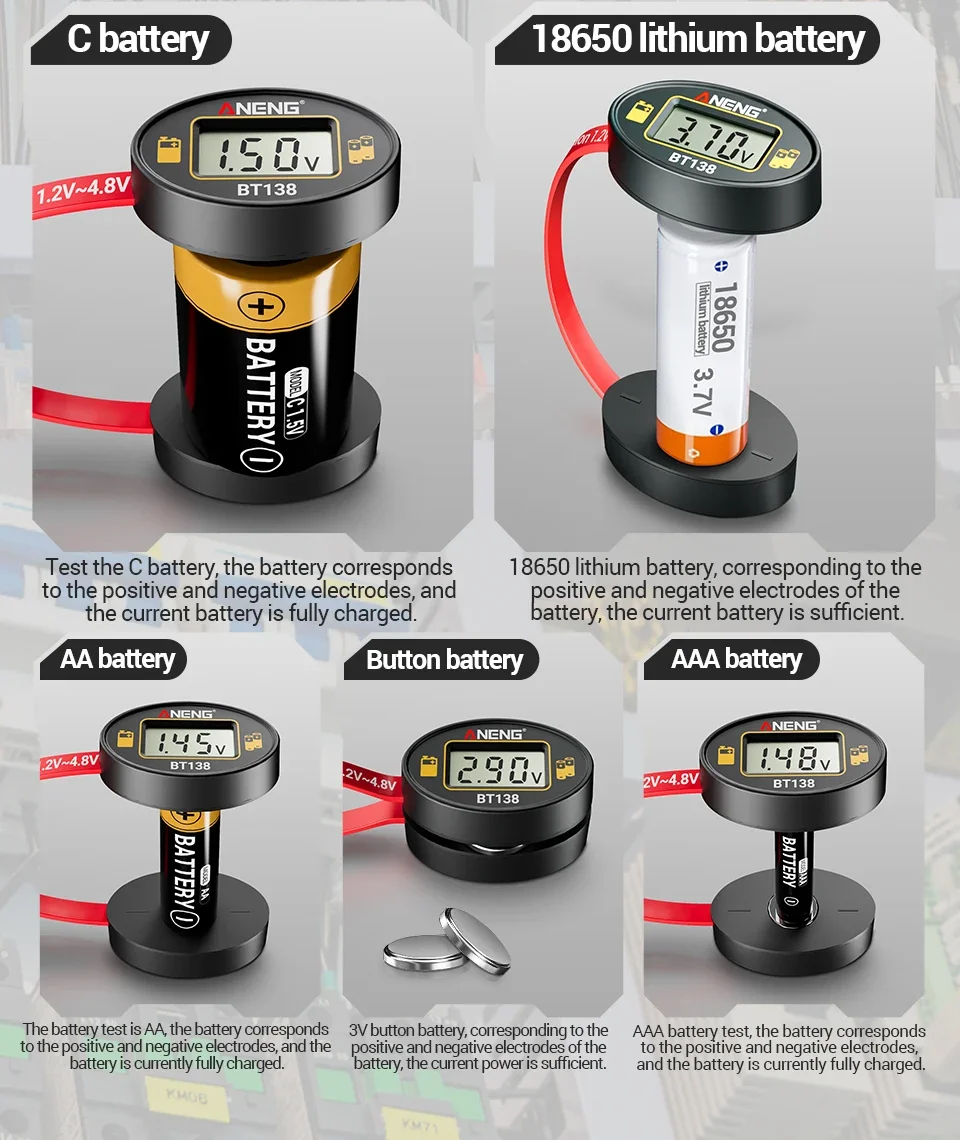 Präzisions-Detektionskit RT01 Kfz-Relais-Tester, gepaart mit BT138 Batterietester, universelles Diagnose- und Wartungswerkzeug – Detail 24