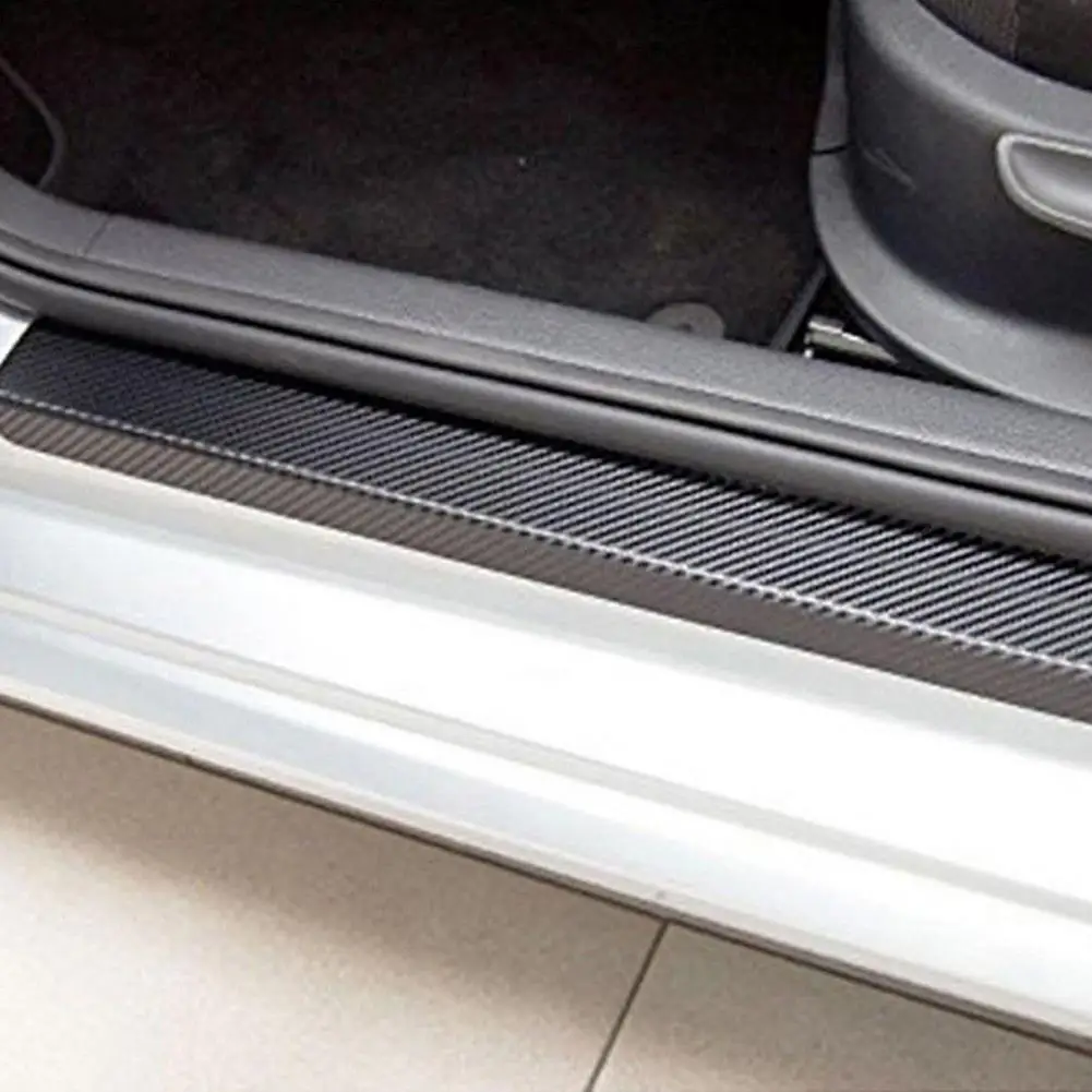 4Pcs/Set Scuff Plate Film Classic Convenient Auto Supply Car Carpet Protection Strip Sticker For Motor Vehicles 마찰 방지 판막