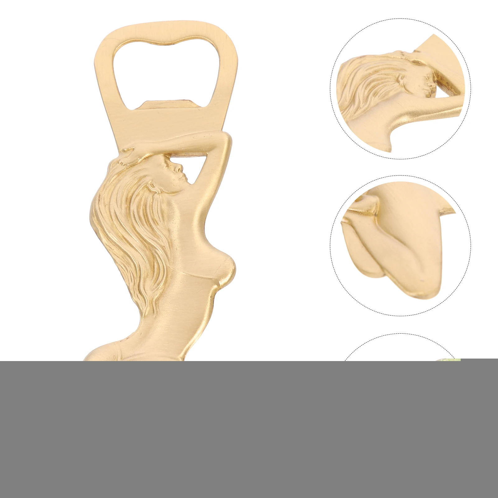 

Beauty Shaped Bottle Opener Pure Brass Retro Design Lid Remover Unique Gift Home Decor Easy Use Practical