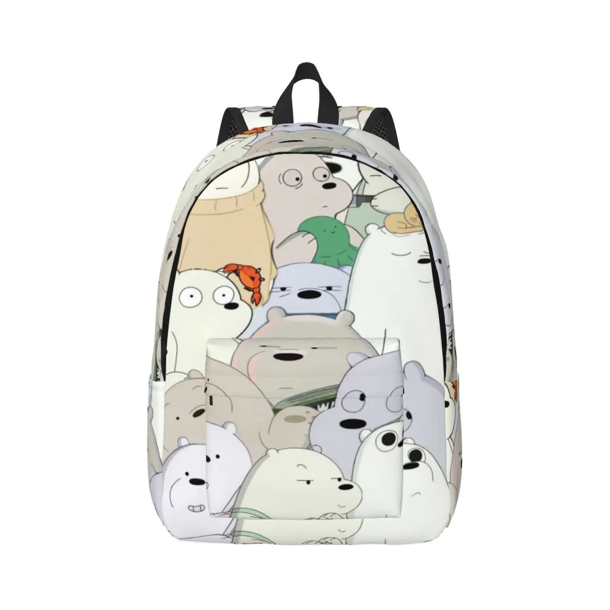 

Durable Canvas Day Backpack We Bare Bears Functional and Fashionable Backpack for Teens, Adults, and Students