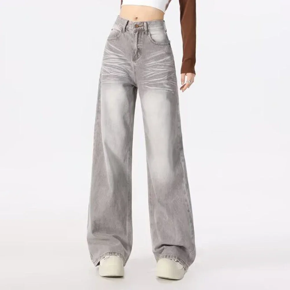 Lively Women's Distressed White Wide Leg Pants with a Comfortable Fit Perfect for Spring Adventures and Vacations