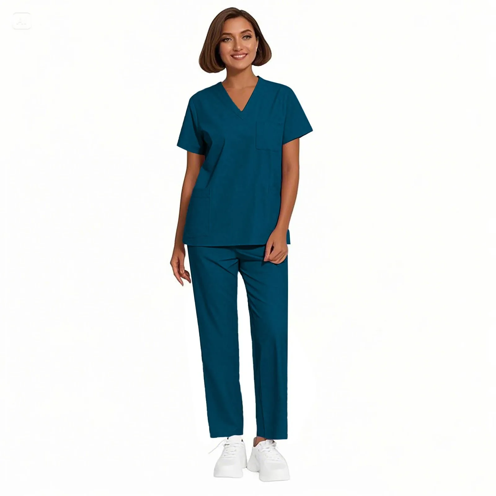 

Women Jogger Sets Medical Uniforms Women Works Scrubs Clothes Nursing Uniforms Jogger Suit Clinical Scrubs Set