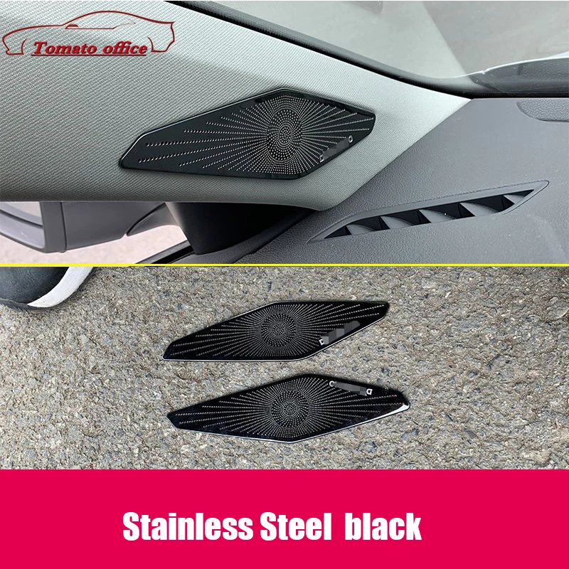 For Volkswagen VW Jetta MK7 2019 2020 2021 Stainless Steel Car Front A Pillar Speaker Frame Cover Trim Auto Styling Accessories