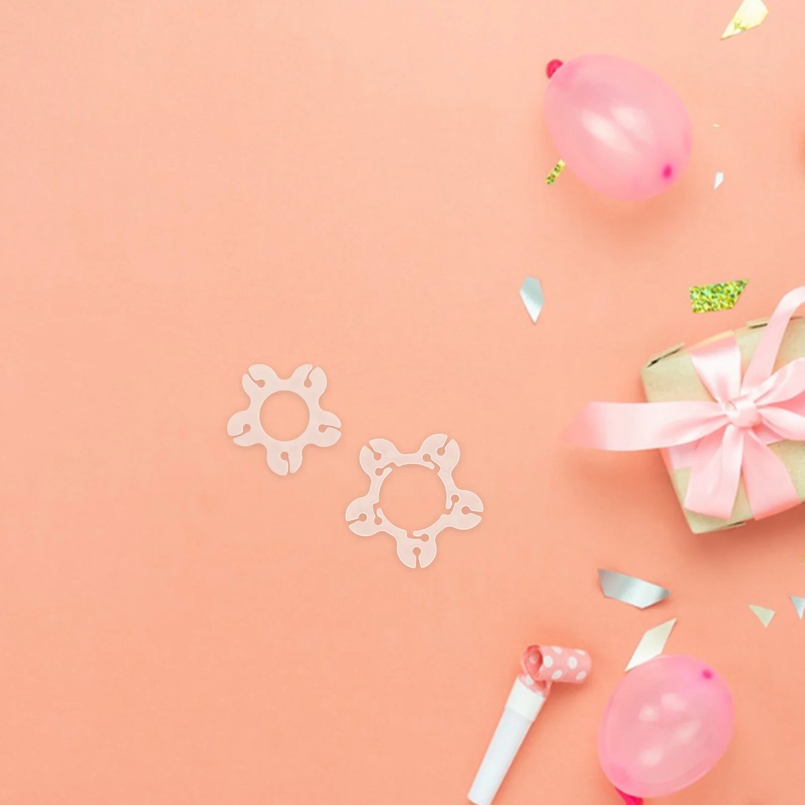 

50 Pcs Balloon Shaped Clip Arch Stand Clips Ties Convenient Connector Accessories Bridesmaid