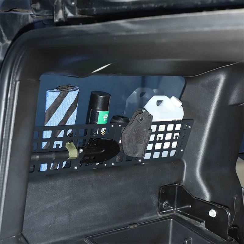 سبائك الألومنيوم ل هامر H2 03-07 الجذع الجانب نافذة تخزين سياج الجذع الخلفي نافذة تخزين سياج أداة تخزين الإطار قطع غيار السيارات #3