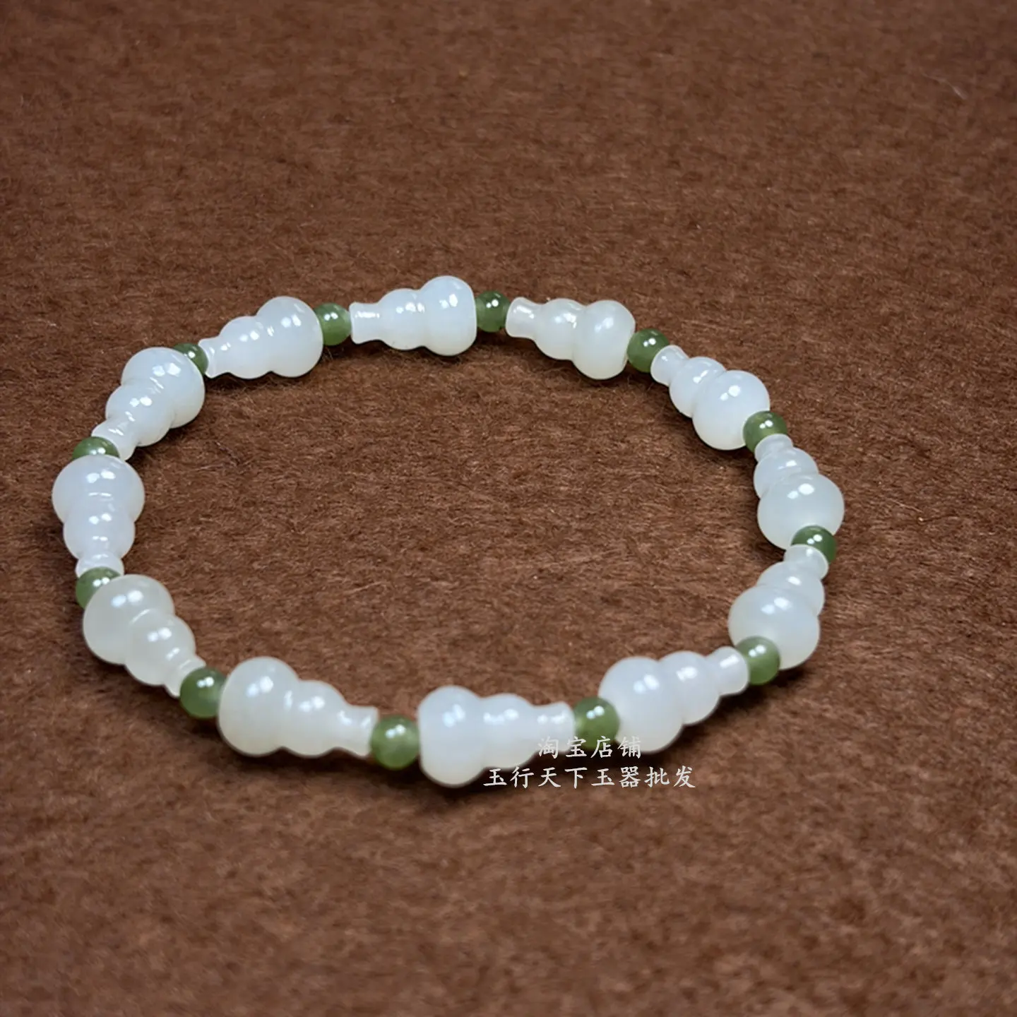 Natural genuine Hetian jade gourd jade bracelet, Qinghai material Fulu jade bracelet, women's gourd bracelet with certificate.