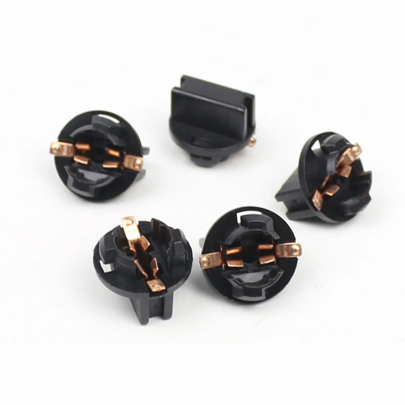 10Pcs T10 W5W 168 192 194 Twist Lock Wedge Bases Lamp Dash T10 Twist Lock Plug and Play Bulb Holder Sockets Car Lights Base
