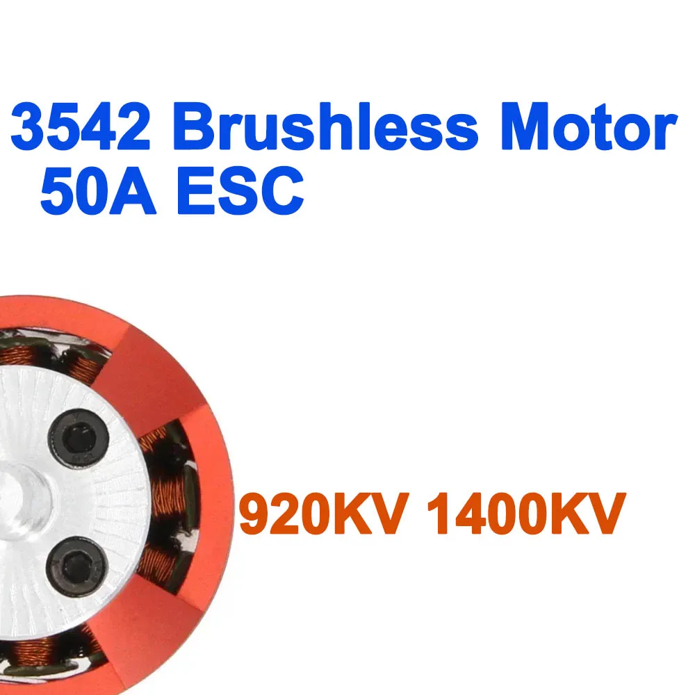 

Hobbywing Skywalker 50A V2 ESC NEEBRC 3542 920KV 1400KV Brushless Motor for RC FPV Drone Fixed-wing Glider Plane Aircraft Part