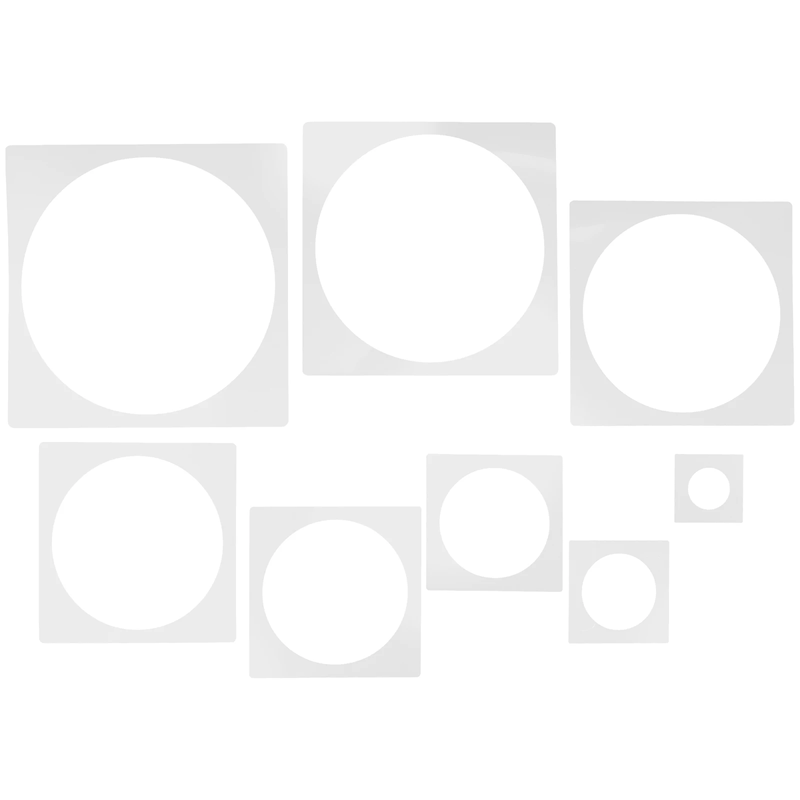 

8pcs Templates Reusable PET Stencils Mold Drawing Spraying Drawing Template Reusable Spring Stencils Craft Decorative Wall