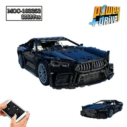 The Latest MOC-103353 1:10 RC Super Racing Model Create Kitz Self-lock Brick Boy's Fantastic Birthday Gift