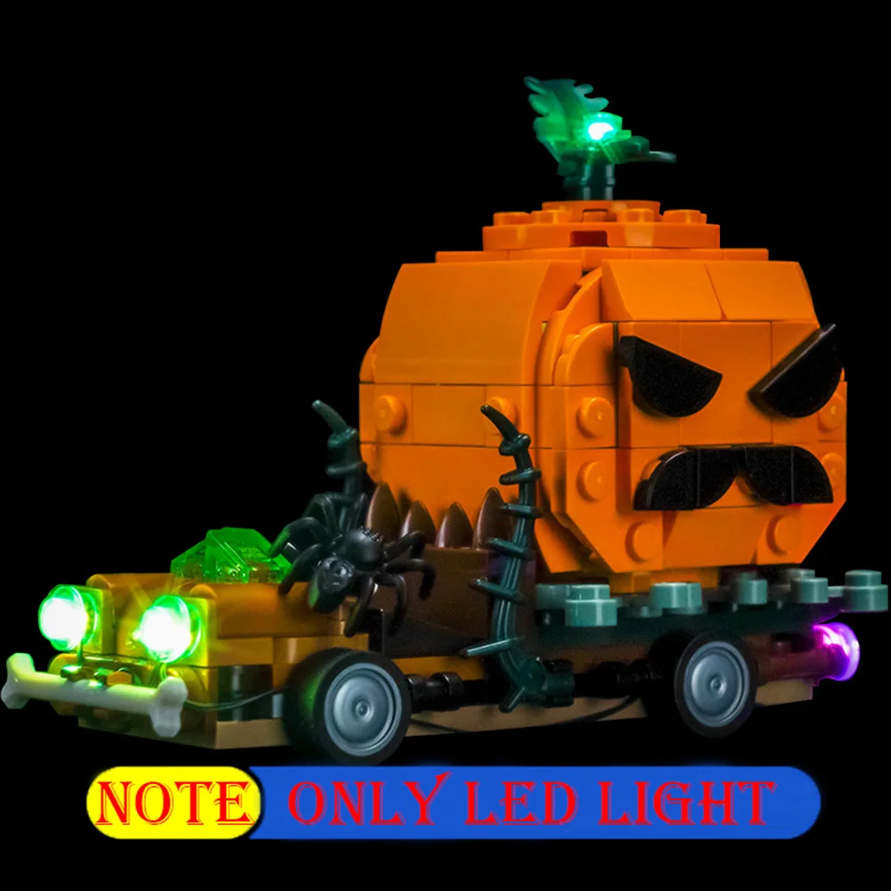 

Lighting Set For LEGO Halloween Jack O Lantern Pickup Truck Not Include Building Block (Only Led Light Kit)