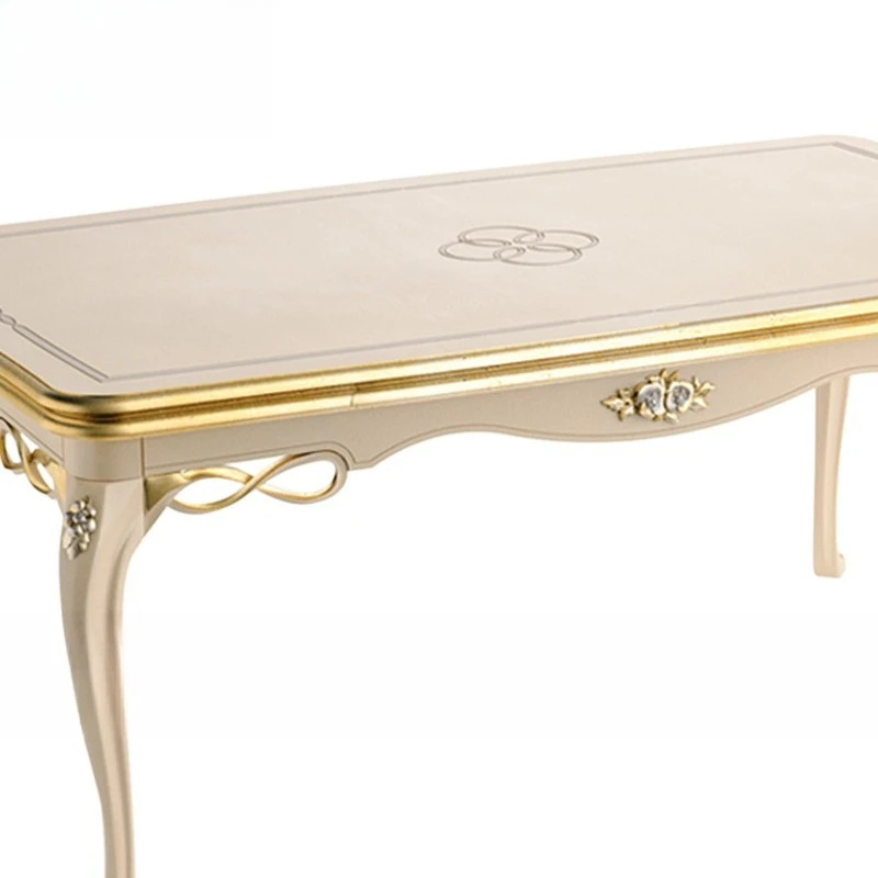 

Dining table and chair combination with handrails, household rectangular dining table size apartment