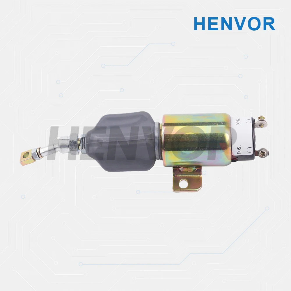 Diesel Generator Set Stop Solenoid valve 12V 24V Engine Flame Out Fuel Switch Generator Accessories Powering On Pull Working Way