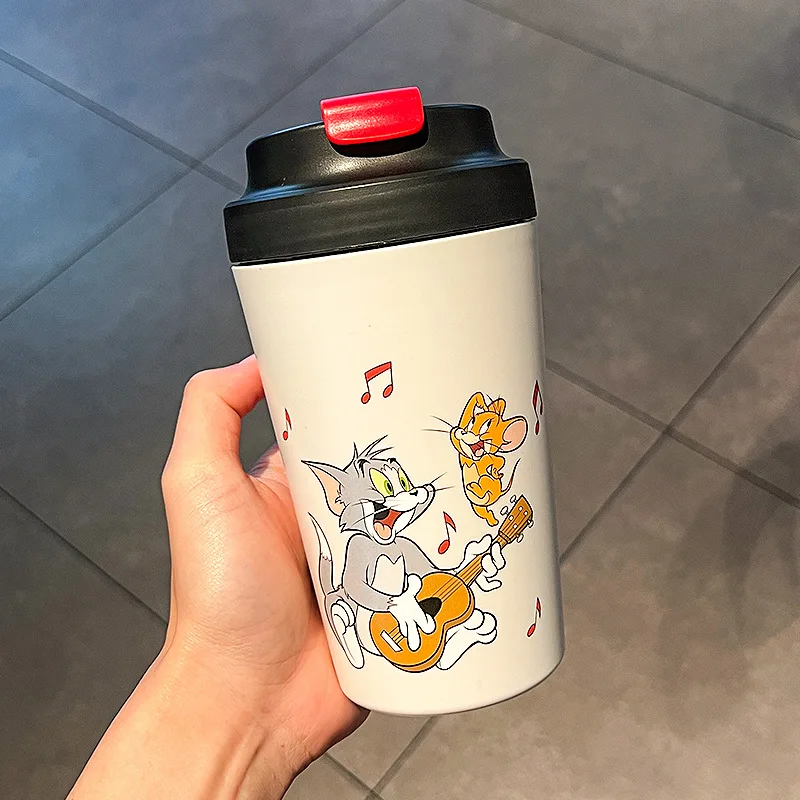 Tom and Jerry Cute Cartoon 380ML Ceramic Coffee Cup Kawaii Water Cup Lovely Mug Adorkable Periphery Room Decoration Holiday Gift