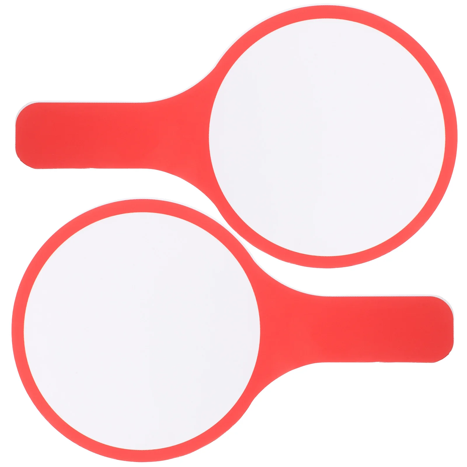 2Pcs White Dry Erase Paddles Handheld Scoreboards for Classroom Engagement Interactive Teaching Mini Whiteboards for Students