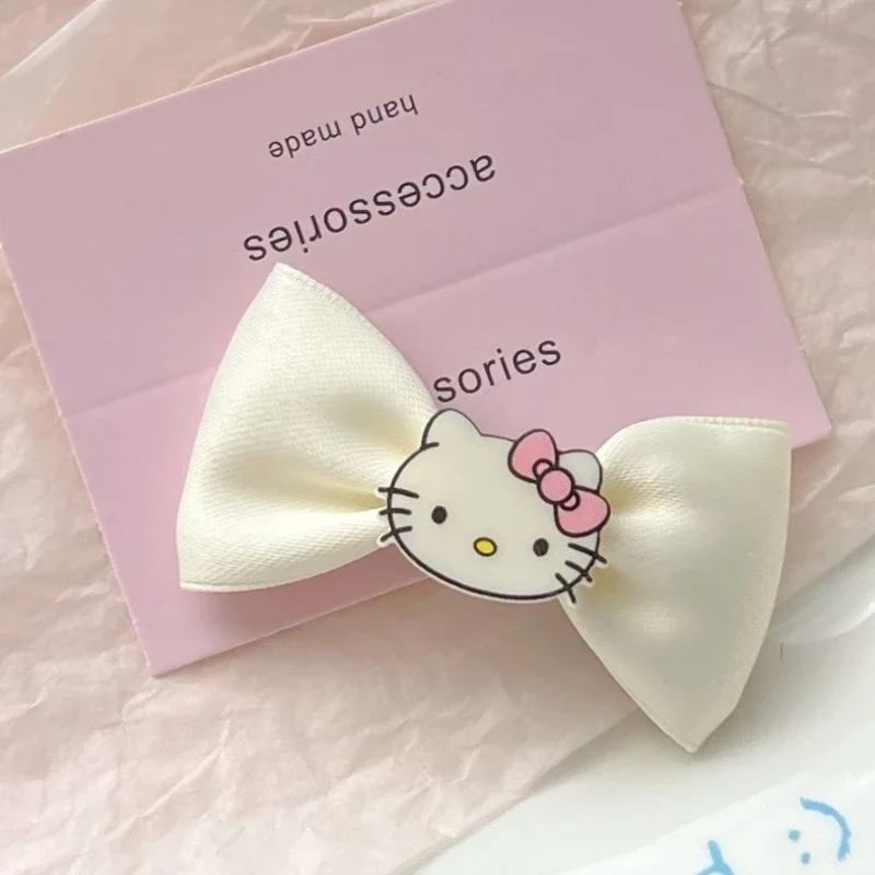 Sanrio hello kitty grampo de cabelo desenho animado clipe lateral kawaii estampa sem costura clipe lateral headpiece