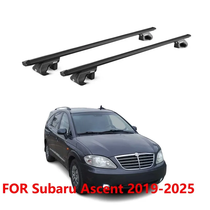

For Subaru Ascent 2019-2025 Roof Rack Cross Bars Black Luggage Carrier 2 Pcs