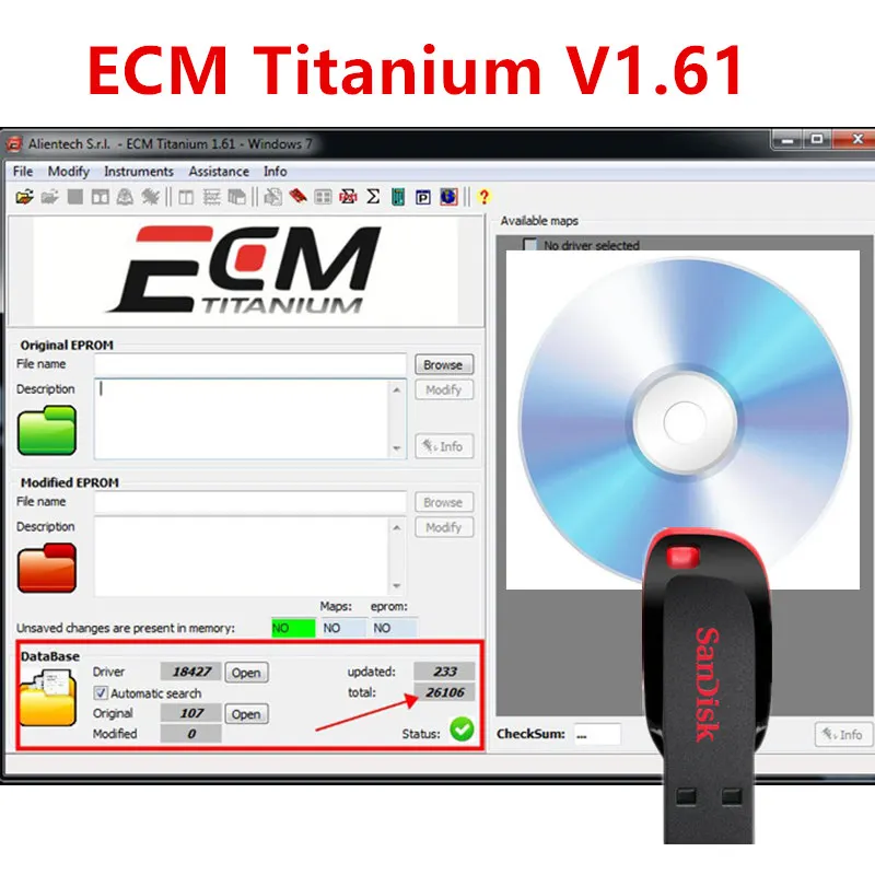 Tytanowe ECM 1.61 win7 xp brak maszyny wirtualnej/wygraj 8 10 11 VMware dla KT-/ AG K- ESS V2 z naprawą 18259 + 26000 sterowników ECU