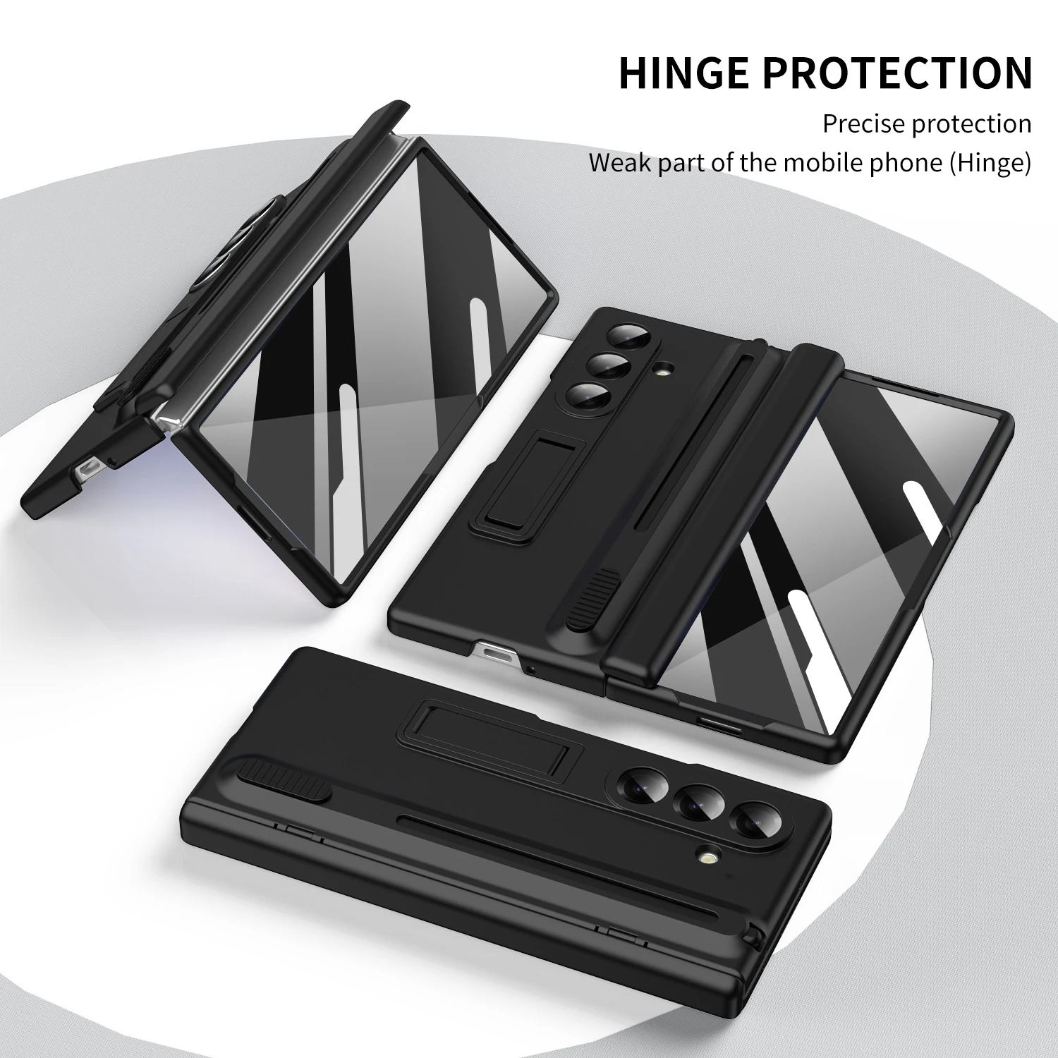 

Lightweight ZFold8 7 6 5 4 3 Phone Case with Built-in Stylus And High Screen Protector Compatible with Samsung zfold8 7 6 5 4 3
