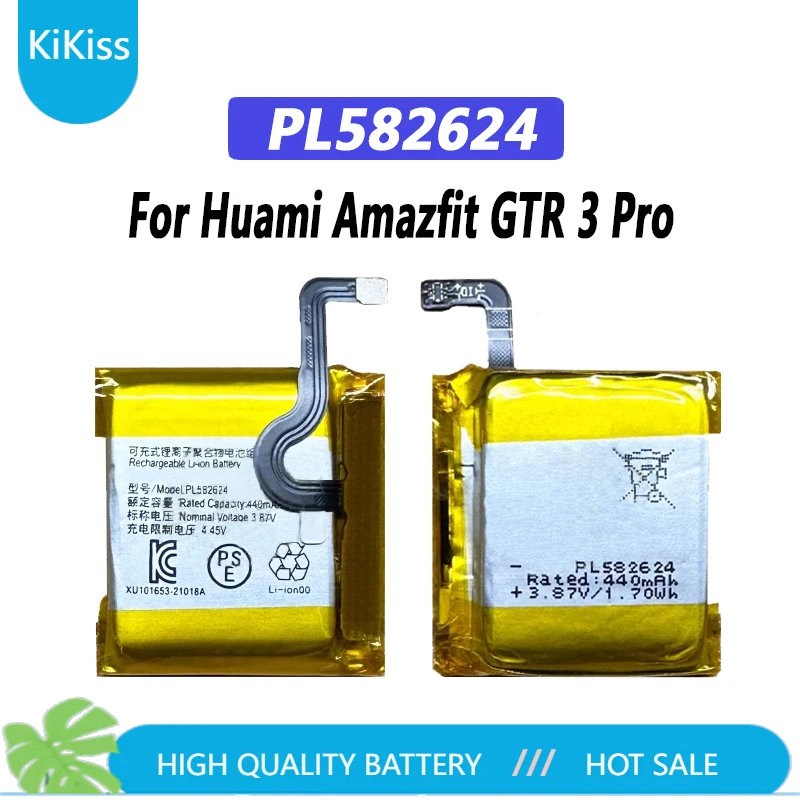 PL402120V battery For Amazfit GTR Stratos GTS 2 3 4 mini 42MM 47mm POP Pro A2009 Pace A1602 BIP S A1805 Trex T-rex Verge Lite