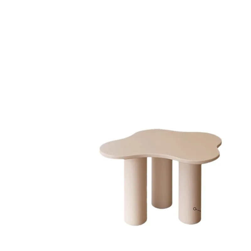 Cloud solid wood small apartment modern simple bath table cream style leisure table for home