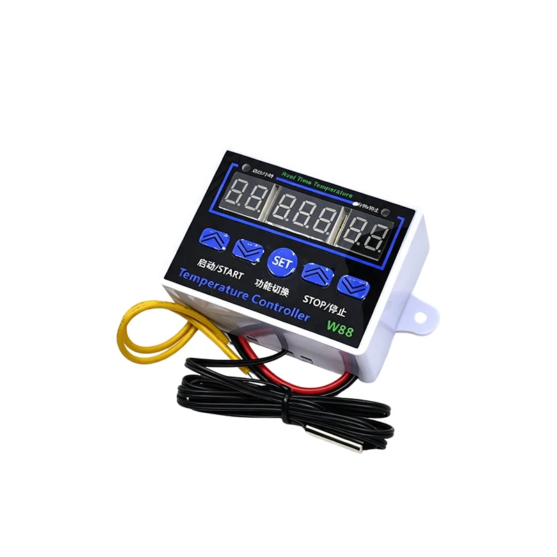 XH-W1411 W88 LED Digital Temperature Controller DC12V AC220V 10A Microcomputer Thermostat