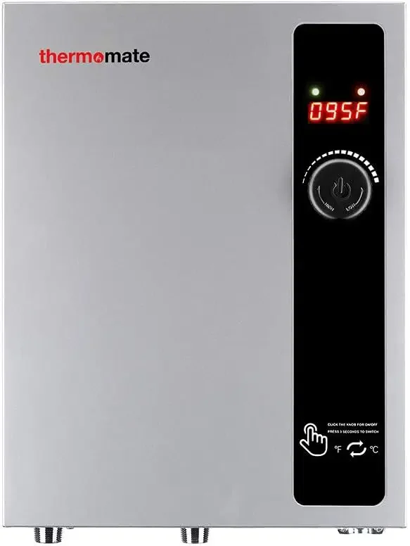 Water Heater Electric 18kW 208~240 Volt, thermomate On Demand Instant Endless Hot Water Heater, Digital Temperature Display Easy