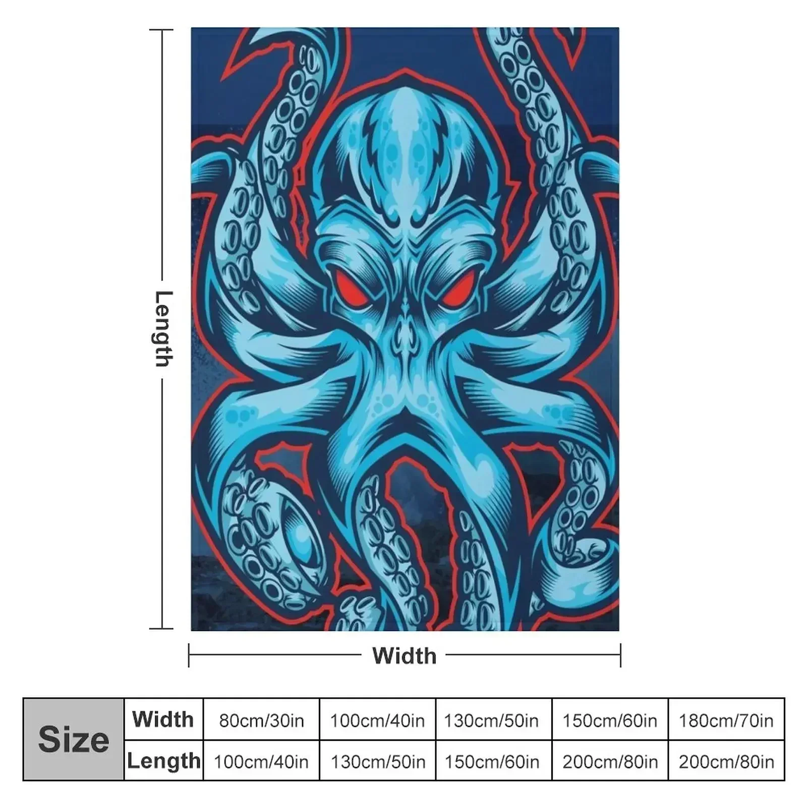 The Kraken Throw Blanket Giant Sofa warm winter Blankets