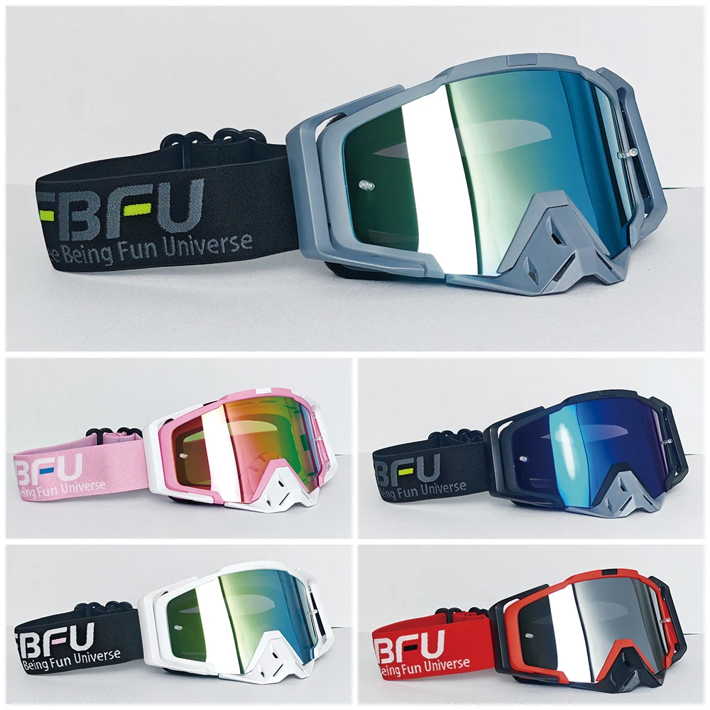 

2025 New Motocross Glasses Winter Ski Glasses Cycling Glasses FBFU Windproof Skiing Goggles Safety Sunglasses MTB ATV Glasses