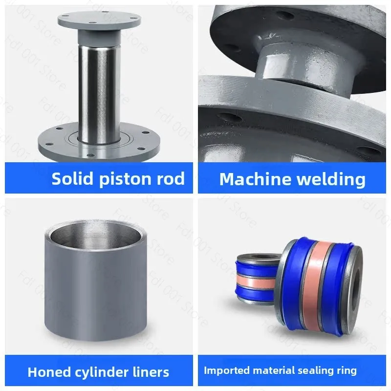 Hydraulic Cylinder 5 Tons 8 Tons Upper Flange Cylinder Daquan Two-way Telescopic Custom Processing and Packaging Pressure