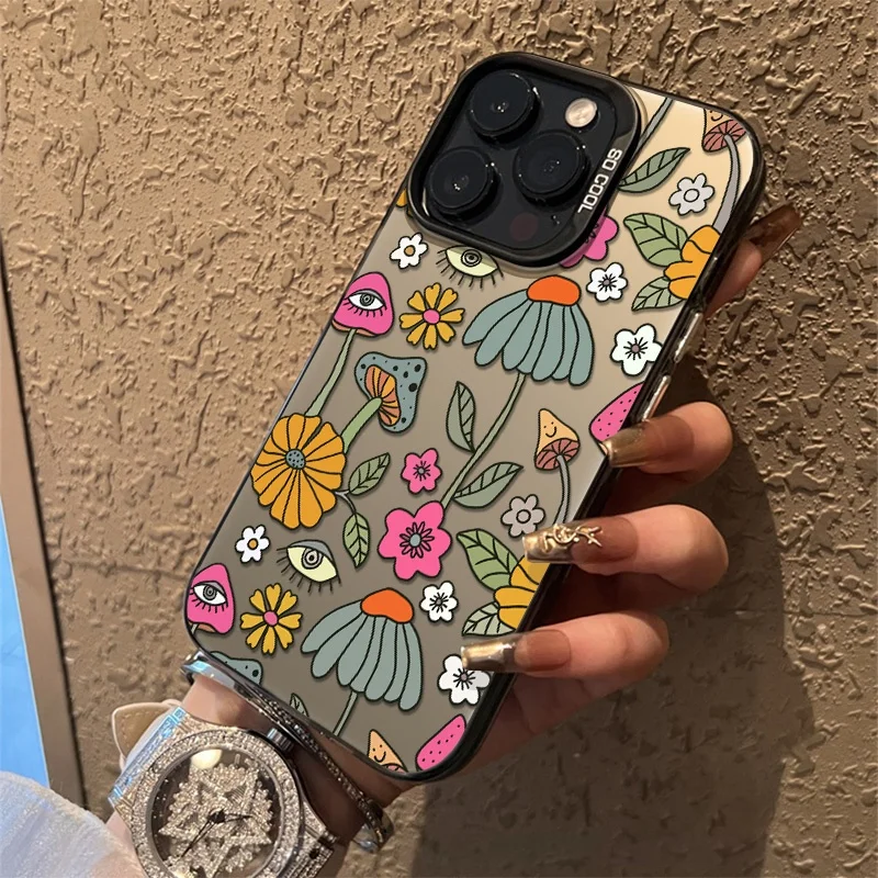 

Fashion Flower Phone Case For iPhone 17 16 13 11 15 14 12 Pro Max 17 11 13 Pro SE 16E XR X XS 14 15 16 Plus 16 Pro Matte Cover