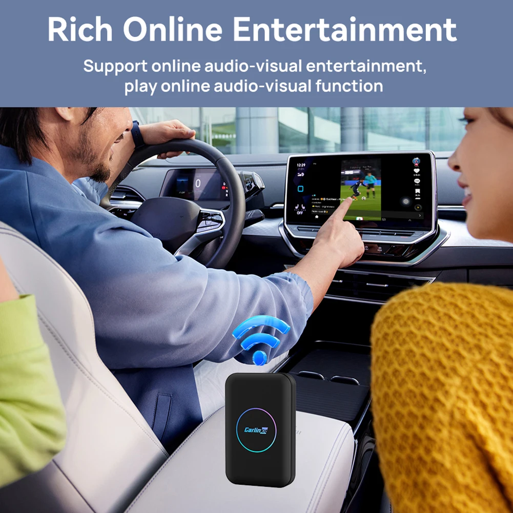 محول CarlinKit لاسلكي للسيارة ، صندوق Carplay AI ، 2 ، 32 جم ، مشغل سيارة سلكي ، أندرويد 11 ، سيارة أوتوماتيكية