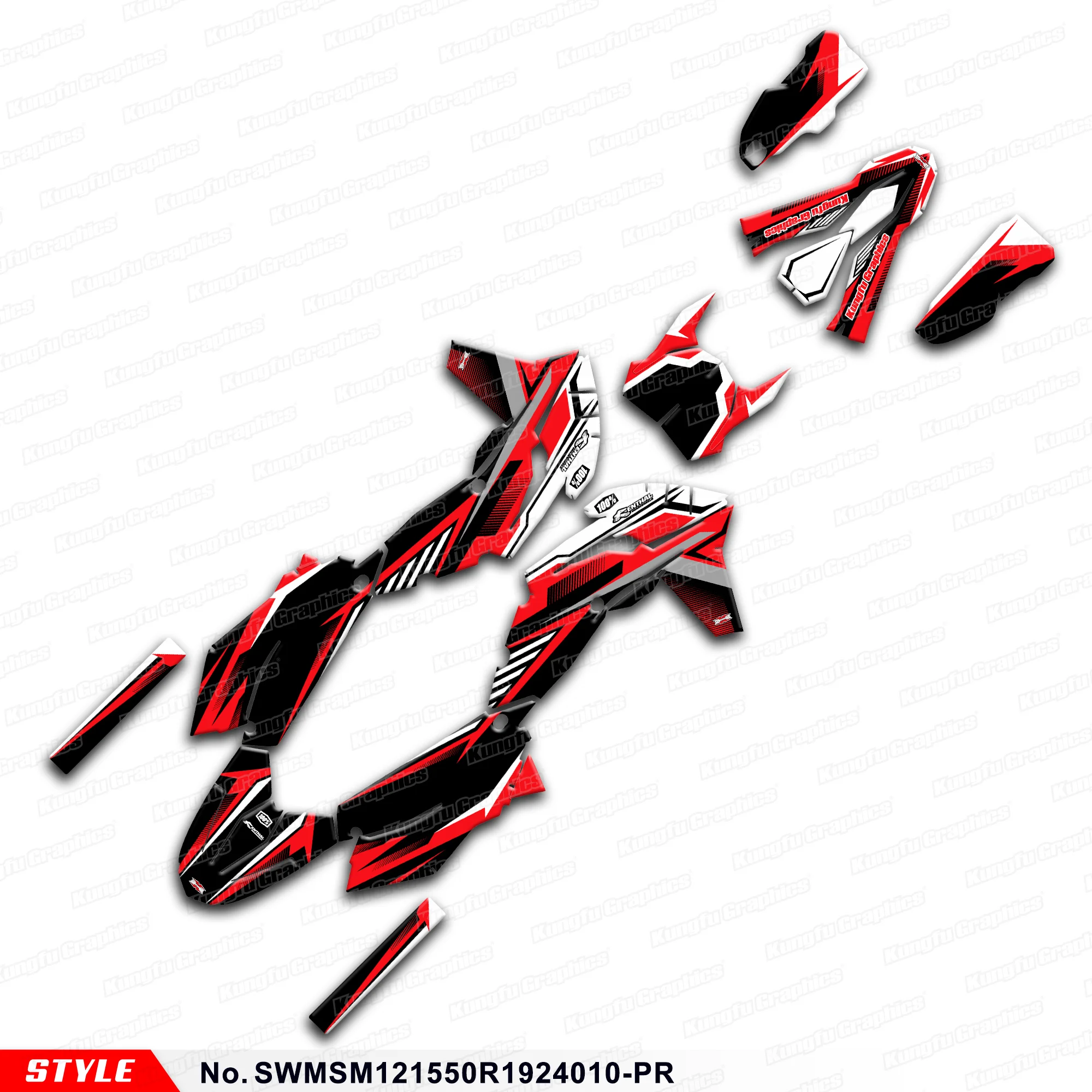 

Motorcycle Decals Laminated Decals for SWM SM500R SM125R SM150R SW150GY (CN) 2019-2024, SWMSM121550R1924010-PR