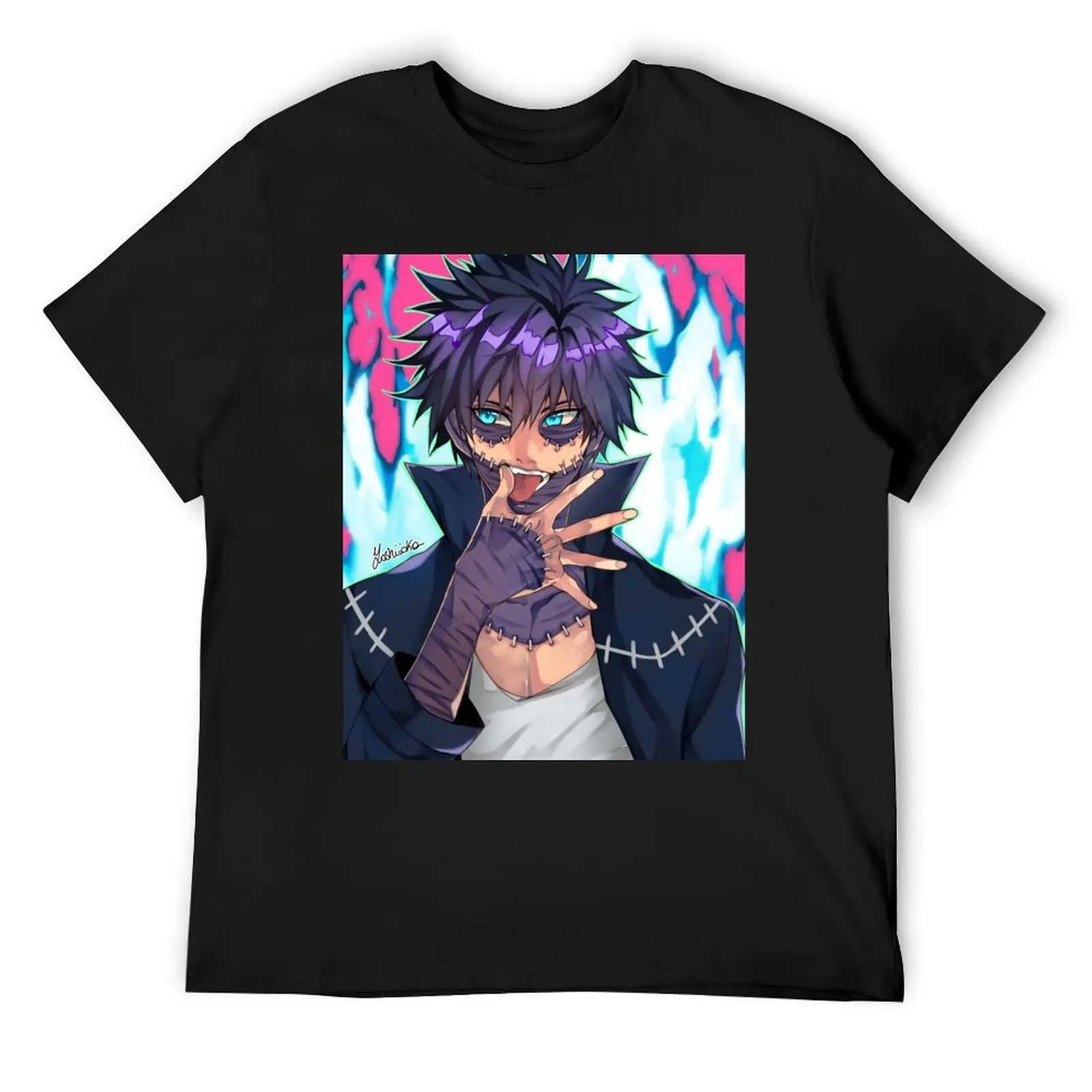 

Dabi Boku no Hero T-Shirt funny meme t-shirts rapper graphic tees plus size clothes blue lock men clothes
