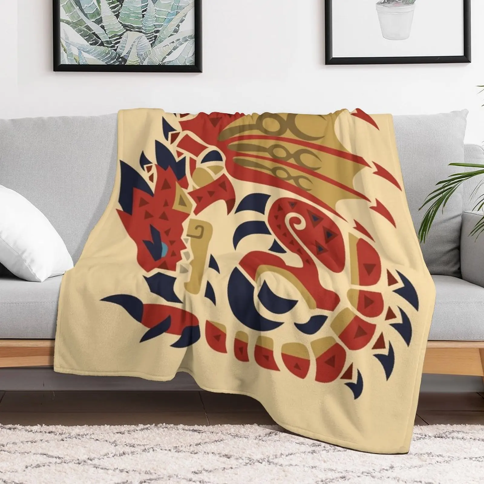 Rathalos Throw Blanket anime Hairys Blankets