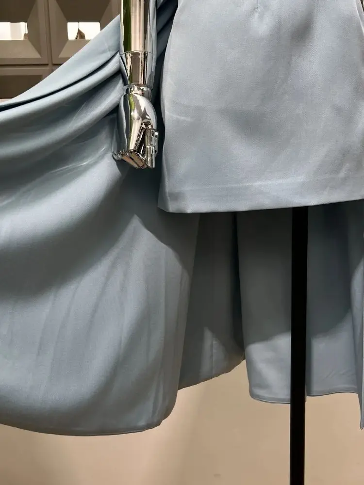 Elegant Luxury V คอออกแบบ Party Gowns เข่าความยาว Sheer ค็อกเทลชุดวันเกิดคุณภาพสูงชุดเทศกาล