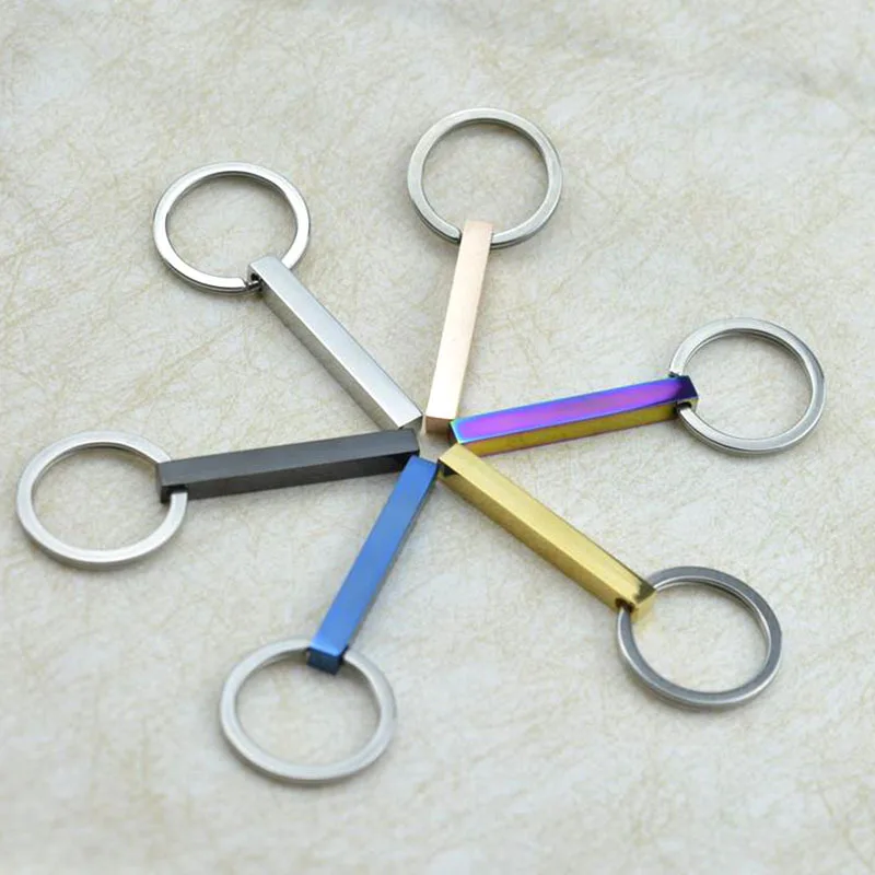 Custom Code Keychain Bar Stainless Steel Jewelry Personalized Spotify Code Phone Number Name Text Keyring Key Chain 5 Color Gift