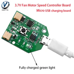 3.7V Fan Motor Speed Controller Board USB Rechargeable Small Fan Circuit Control Board Electrical Equipment Governor Module