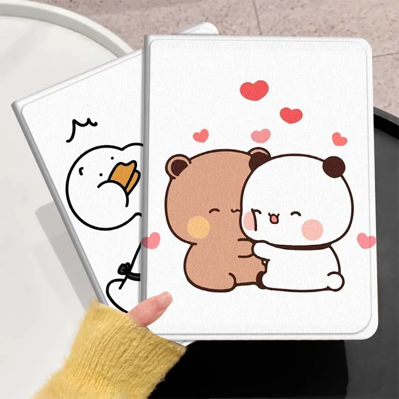 

Cartoon Cute Bear Duck For Huawei MediaPad T5 T10s M6 M5Lite SE Honor Tab 5 6 7 V7 V8 X8a X9a Pro Soft Tablet Case Gift
