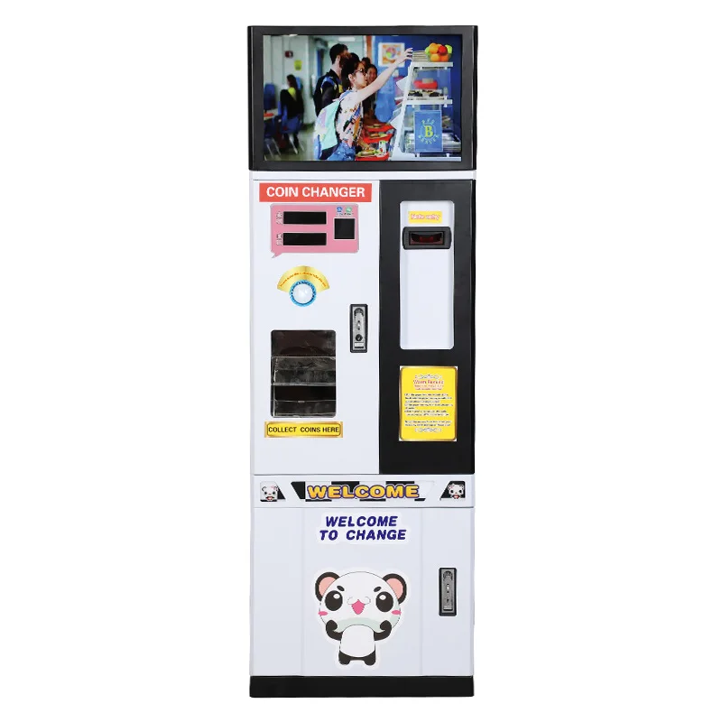 Game Currency Changer Dispenser Factory Price Token Vending Machine Smart Automatic Indoor Bill Laundry Coin Exchange Machines