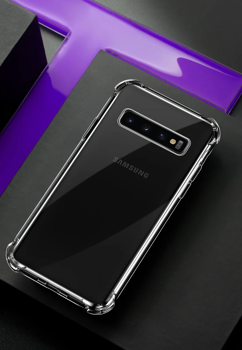 Luxury Silicone Case For Samsung Galaxy S20 FE S10 S9 S8 Plus S10E Transparent Soft Case For Samsung Note 8 9 10 20 Shockproof