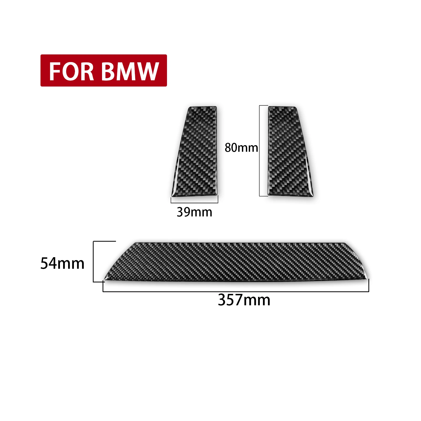For BMW X3 F25 X4 F26 2011-2017 Central Display Side & Lower Trim Set Carbon Fiber Sticker Interior Car Interior Accessories view 6