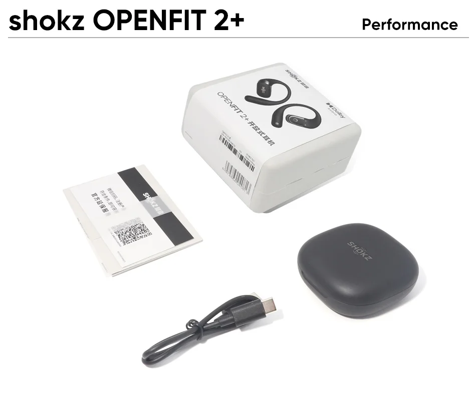 Original Shokz Openfit 2+ T921 Open-Back-Kopfhörer, mit Dolby Audio, kabellosem Bluetooth 5.4, Ohrbügel-Design, KI-gesteuerter Geräuschunterdrückung und IP55-Schutzklasse. – Detail 8