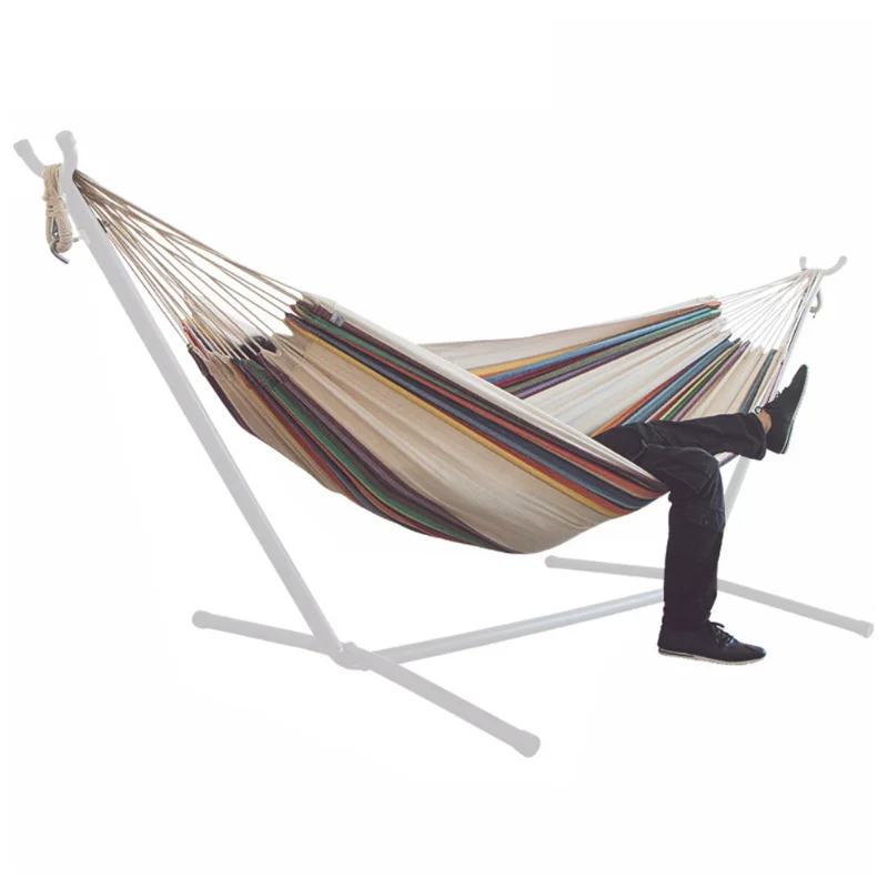 Portable Hammock Camping Thicken Swinging Chair Outdoor Hanging Bed Canvas Rocking Chair Not With Hammock Stand