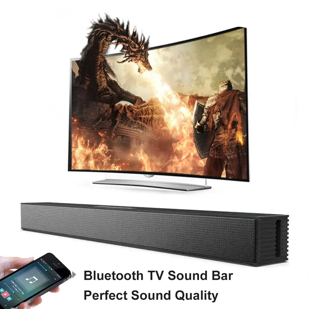 Pop 40W Soundbar For TV With Subwoofer Home Theater Multi Function Speaker Optical HDMI Coaxial AUX Wall Mounted Bluetooth Sound