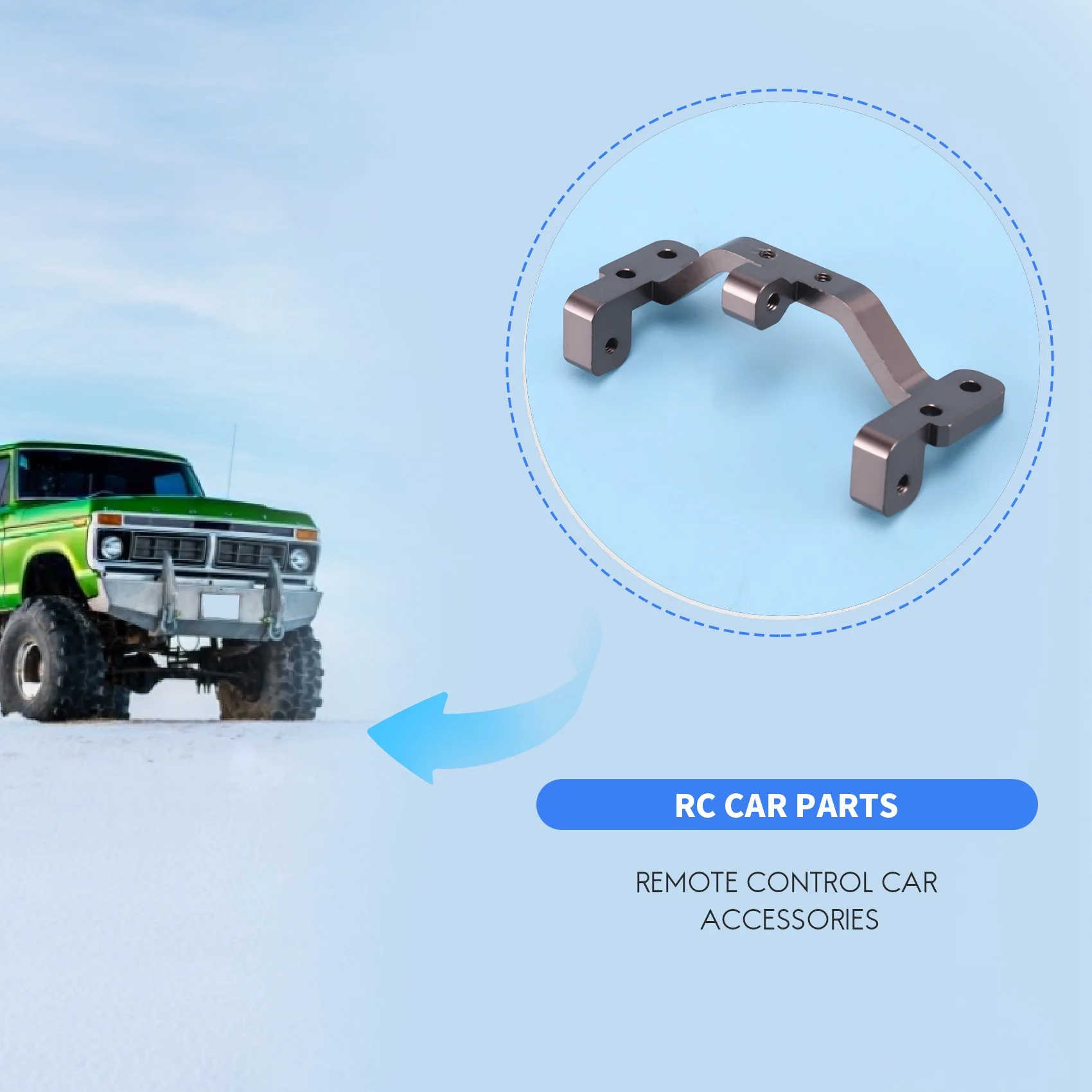 Set servo di supporti per sedili con base per tirante in metallo moderno per parti di aggiornamento WPL C