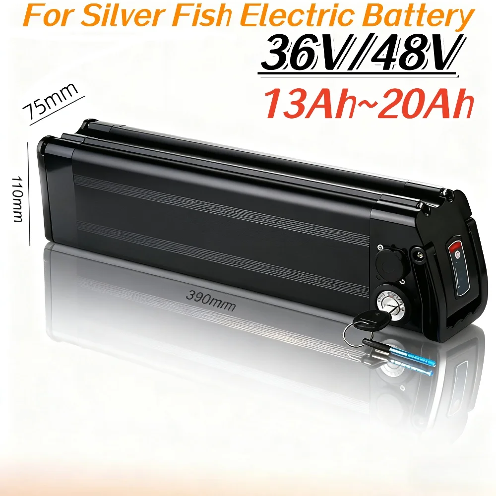 

36V/48V 11Ah~20Ah Battery 18650 Lithium Rechargeable Battery Built-in Bms for Silverfish 250W-800W Bafang Motor Kit with Charger