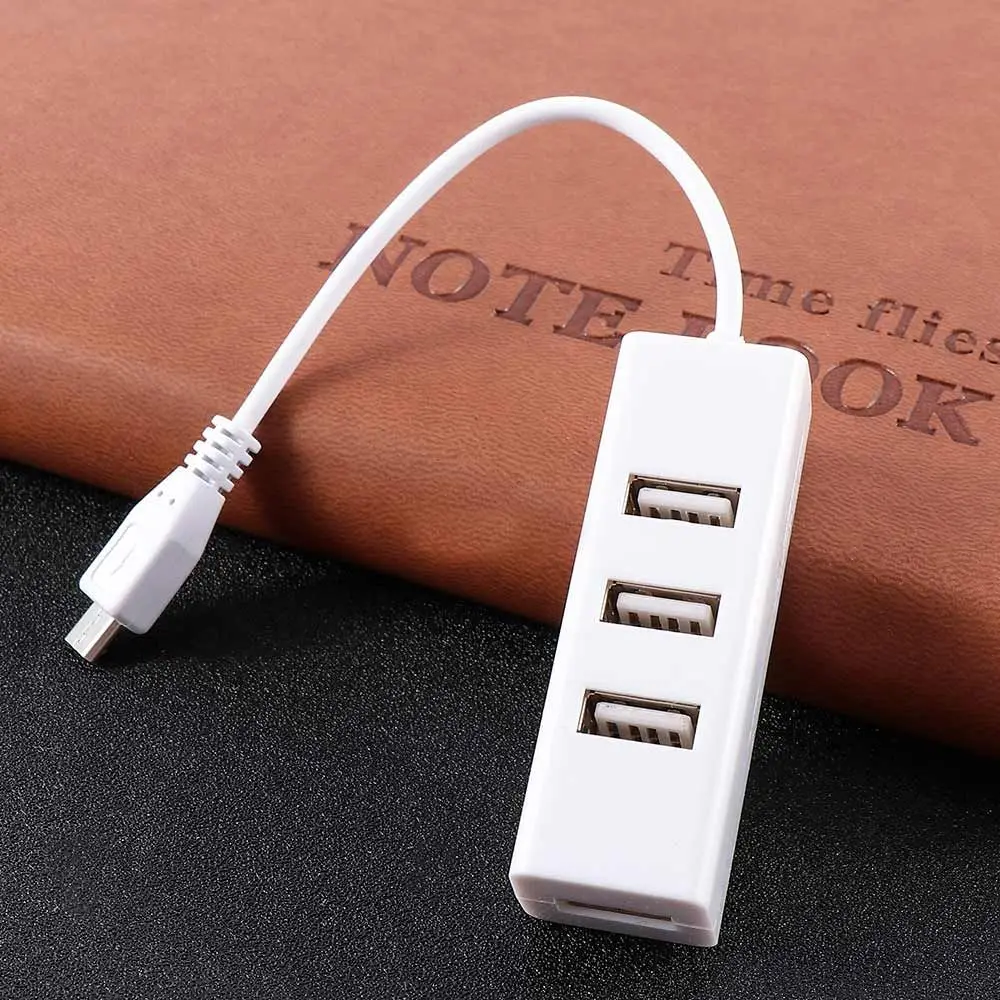 Duable Multi-function Micro USB 4 Ports OTG Hub Converter Adapter Extension Cable Charging Cable